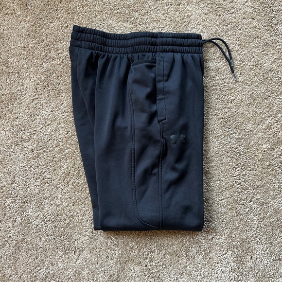 Under Armour Mens M Black Fleece Jogger ColdGear Sweatpants - Picture 4 of 13